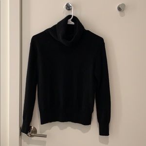 Black Cashmere Turtleneck Sweater S